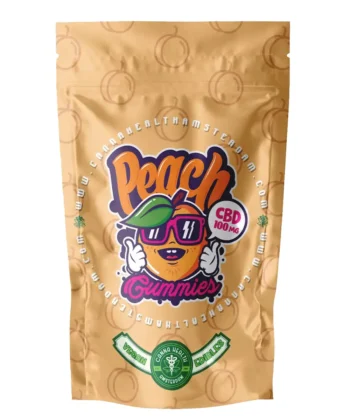 VEGAN CBD GUMMY: PFIRSCHEN 100 mg CBD