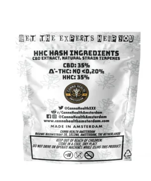 HHC HASH / HASHISH - 0% Δ9-THC, 0% Δ8-THC - 35% CBD - 35% HHC - 1G – Bild 2