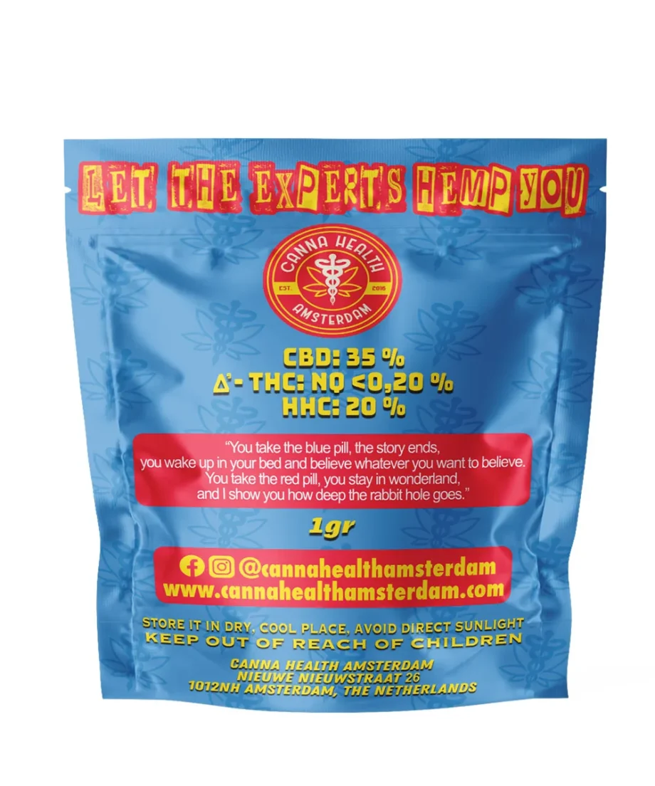 HHC HASH / HASHISH - 0% Δ9-THC, 0% Δ8-THC - 41,7% CBD, 20% HHC - 1G – Bild 2
