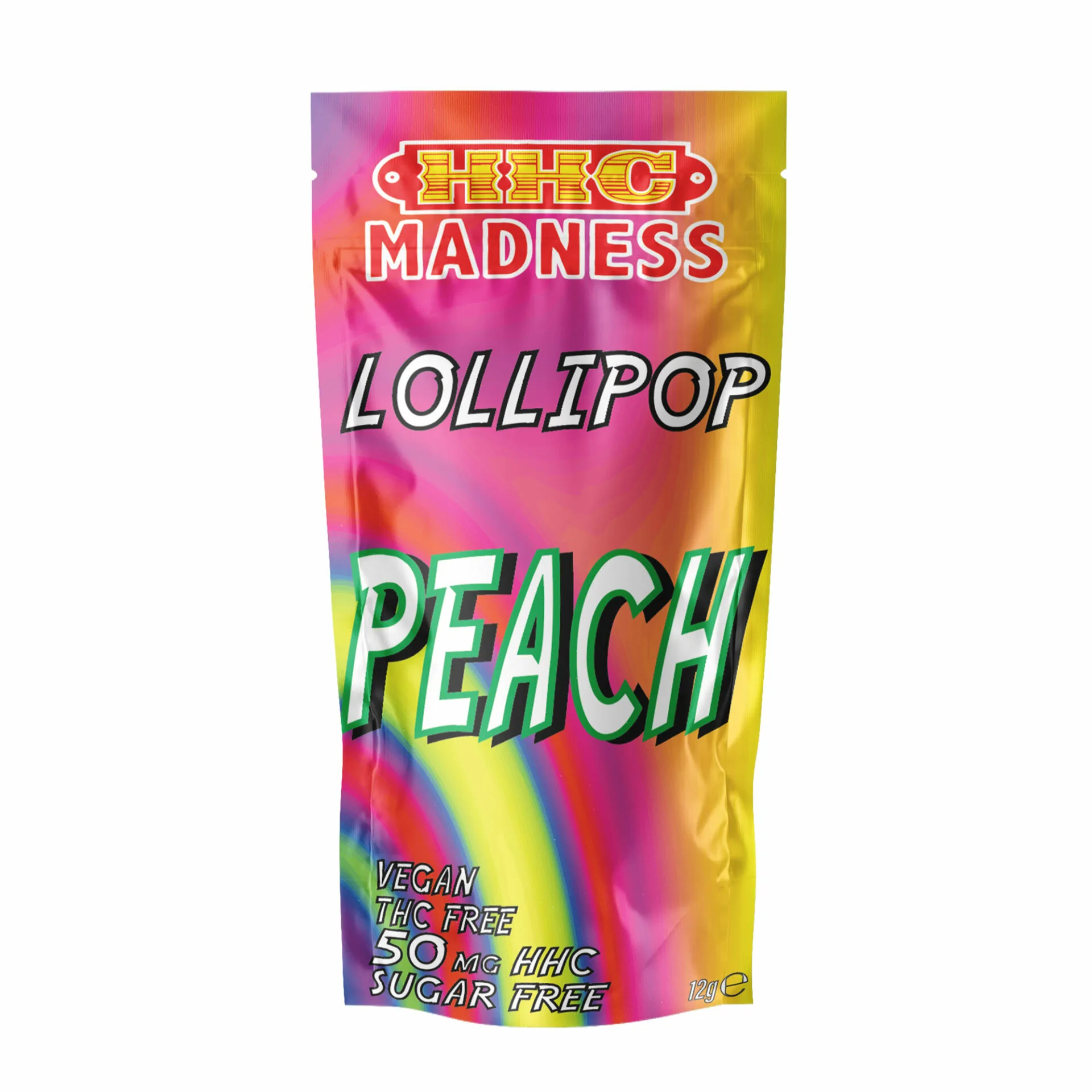 peach HHC Madness - Lollipop Pfirsich - 50mg HHC – Bild 1
