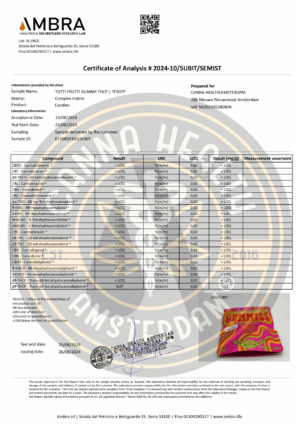 THCp Standard Gummies: Tutti Frutti - 25mg THCp – Bild 2