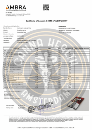 THCp Vape-Kartusche: Nicht aromatisiert - 1ml – Bild 2