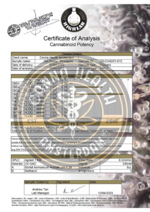 Get Beezy Pineapple - COA