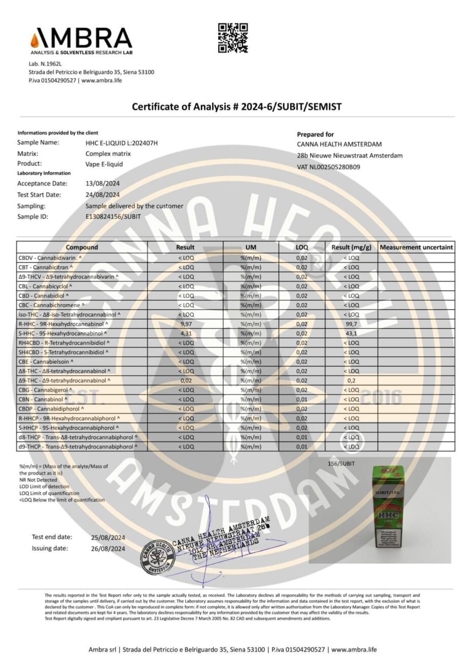 20% HHC E-Liquid - 10ml – Bild 2