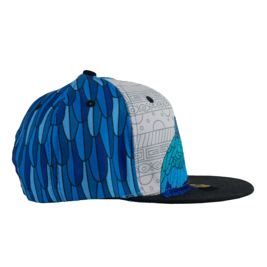 Blue Gold Macaw Federn Snapback-Mütze – Bild 3