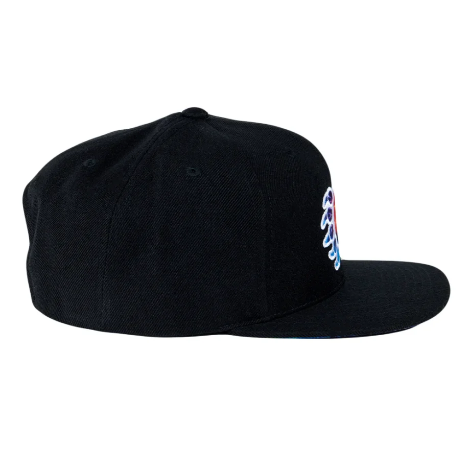 GPaw Tie Dye Schwarze Snapback-Mütze – Bild 5