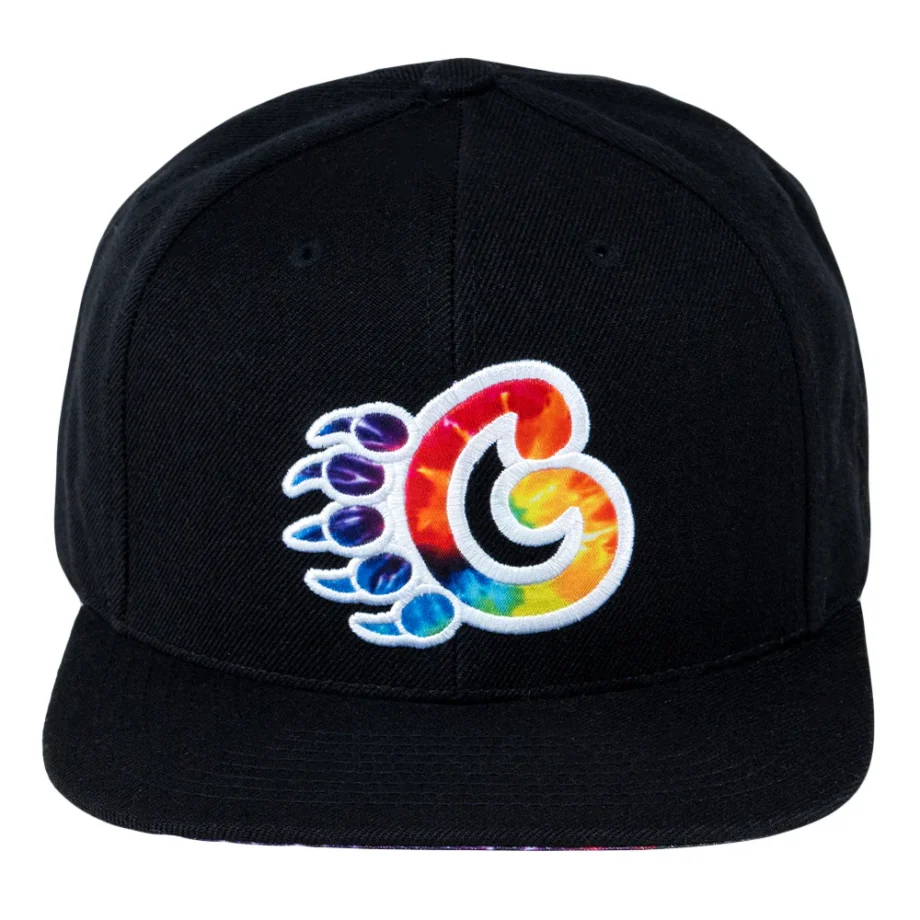 GPaw Tie Dye Schwarze Snapback-Mütze – Bild 3