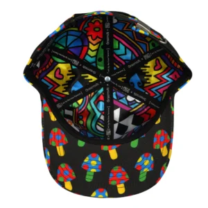 FAB Shrooms Schwarze Dad-Mütze – Bild 2