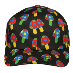FAB Shrooms Schwarze Dad-Mütze – Bild 3