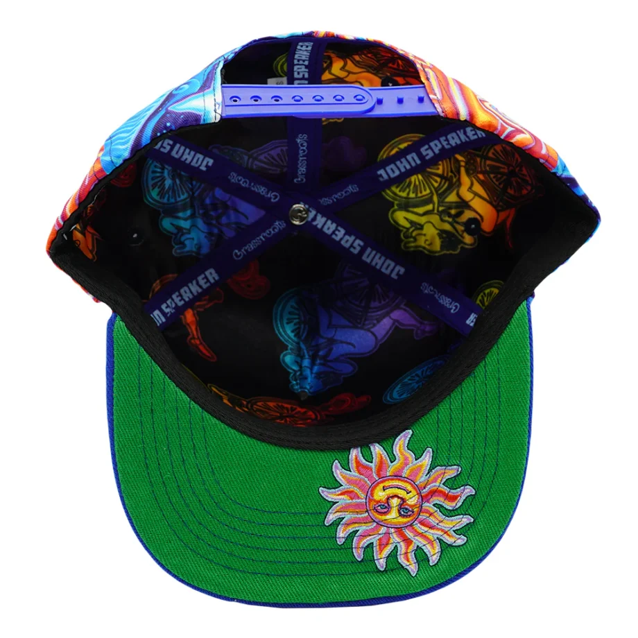 John Speaker Bicycle Day Allover Snapback-Mütze – Bild 2
