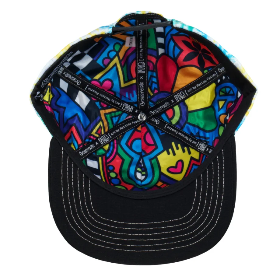 FAB Shapes Tie Dye Snapback-Mütze – Bild 2