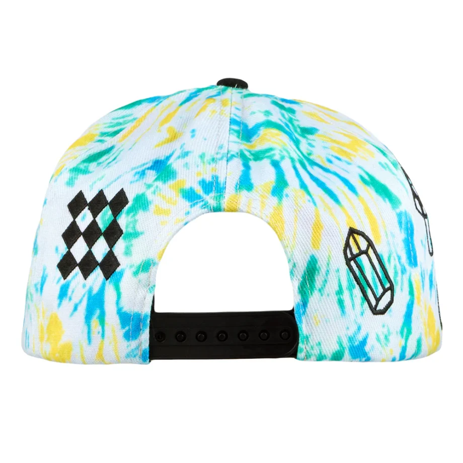 FAB Shapes Tie Dye Snapback-Mütze – Bild 6