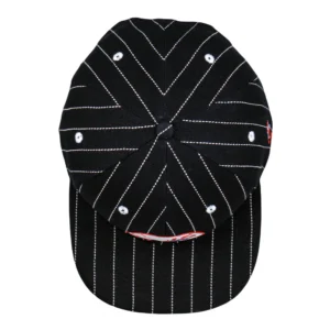 Dankees Schwarze Nadelstreifen Snapback-Mütze – Bild 4