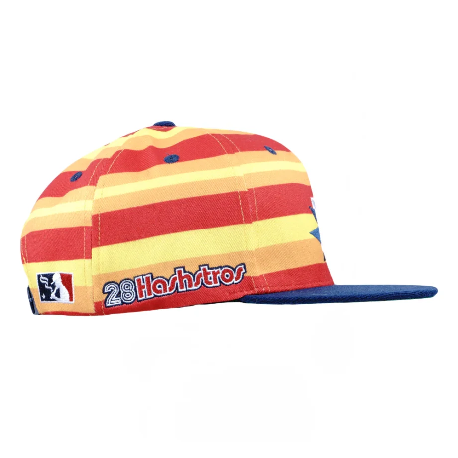 Hashstros Orange Gestreifte Snapback-Mütze – Bild 6