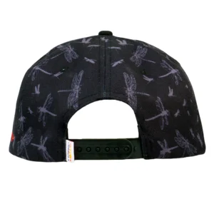 Goose Dragonfly Black Snapback Hat – Bild 6