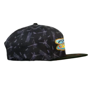 Goose Dragonfly Black Snapback Hat – Bild 3