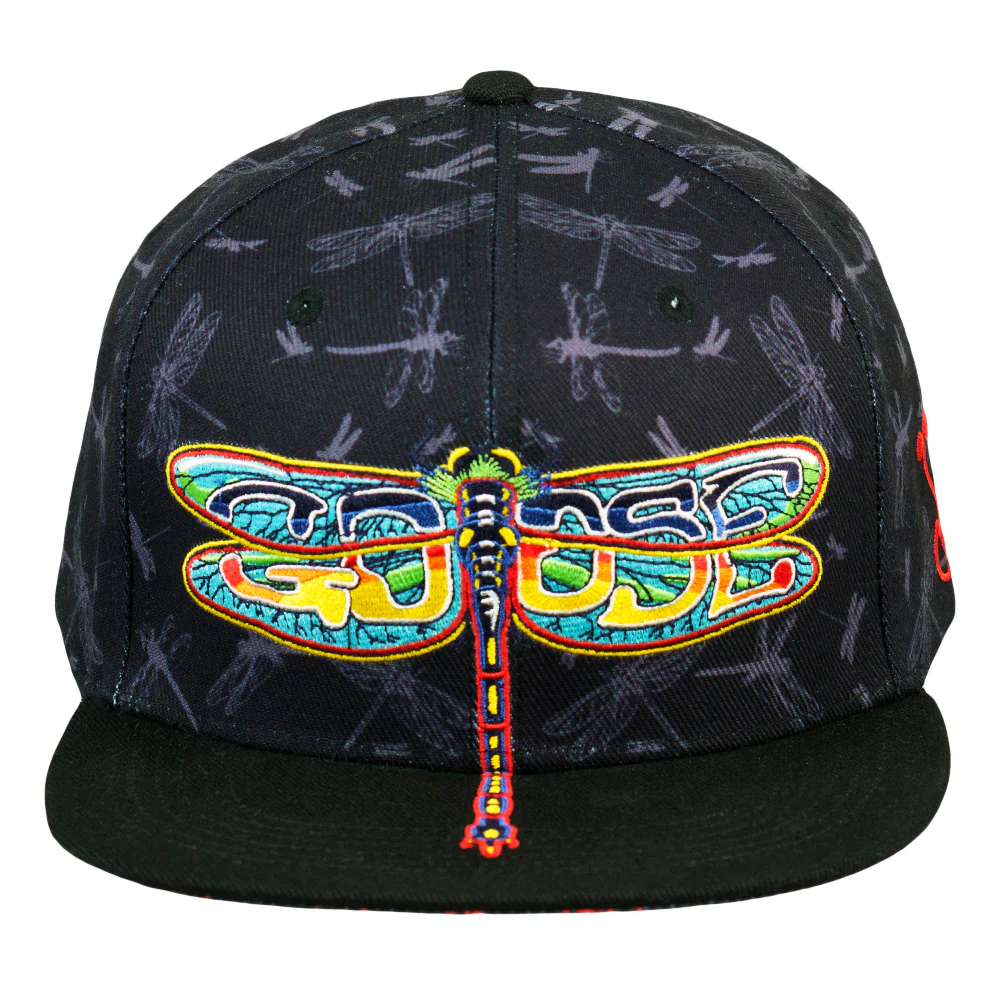 Grassrootsclothing656e112fd76629656e112fd78d0.74032557656e112fd78d0.jpg Goose Dragonfly Black Snapback Hat – Bild 1