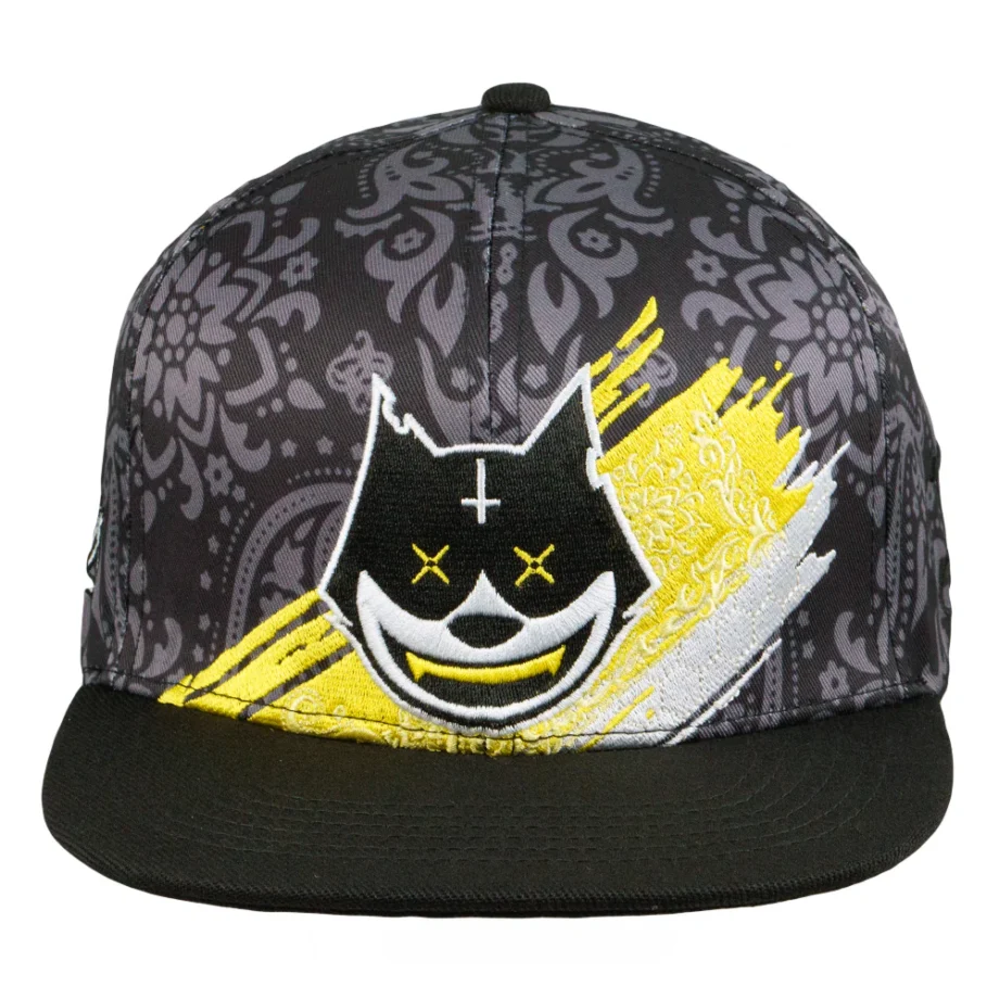 Stylust Paisley Cat Black Snapback Hat – Bild 2