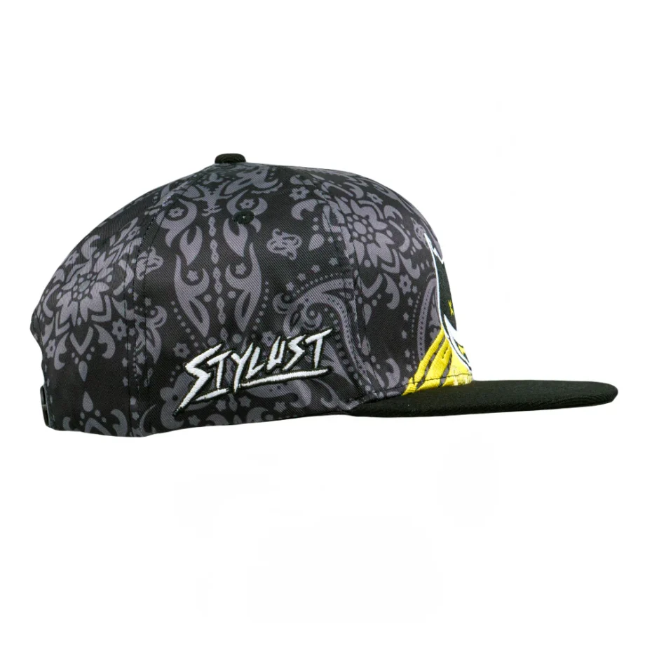 Stylust Paisley Cat Black Snapback Hat – Bild 5