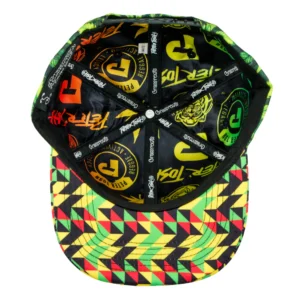 Peter Tosh Leaf Print Snapback Hat – Bild 6