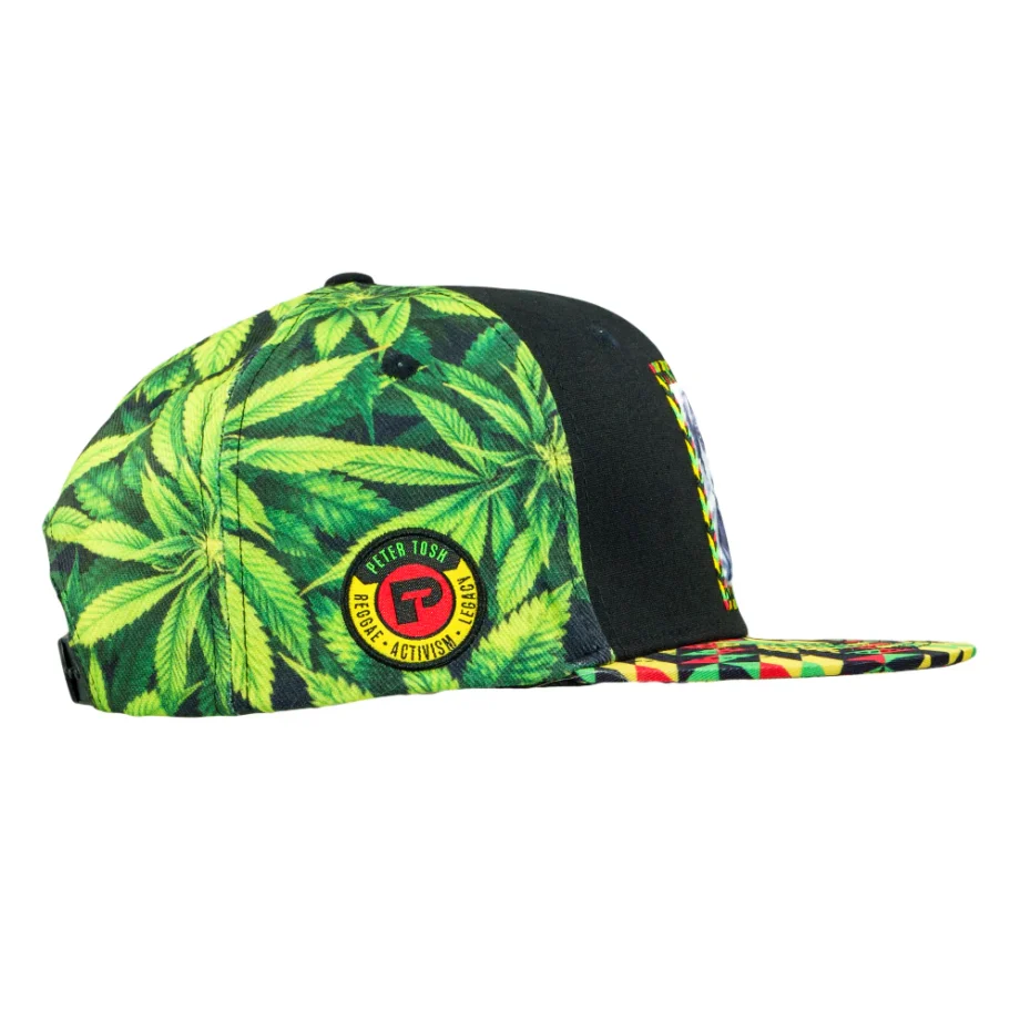 Peter Tosh Leaf Print Snapback Hat – Bild 5