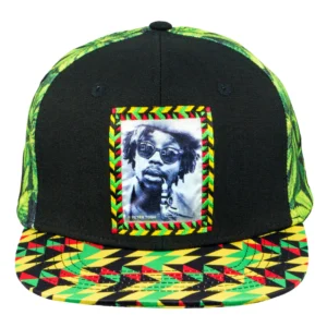 Peter Tosh Leaf Print Snapback Hat – Bild 2