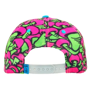 Killer Acid Mushroom Pink Snapback Hat – Bild 4