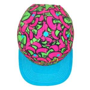 Killer Acid Mushroom Pink Snapback Hat – Bild 3