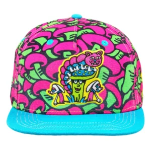 Killer Acid Mushroom Pink Snapback Hat – Bild 2