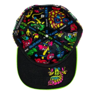 Killer Acid Mushroom Black Snapback Hat – Bild 6