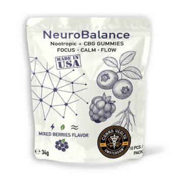 NEUROBALANCE GUMMY: MIXED BERRIES – NOOTROPIC + CBG (250 mg)