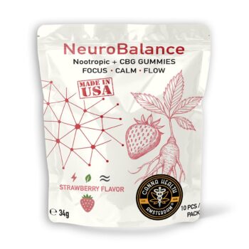 NEUROBALANCE GUMMY: STRAWBERRY – NOOTROPIC + CBG 250mg