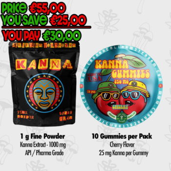 Kanna Calm Bundle – Pure Kanna Extract & Cherry Kanna Gummies